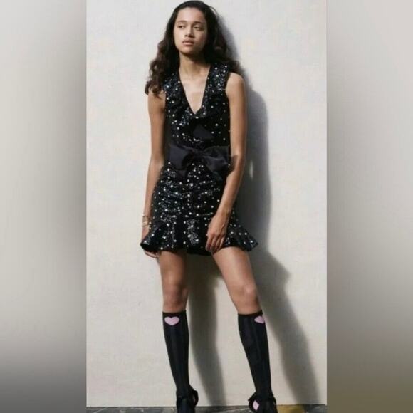 Giambattista Valli x H&M Sequin Mini Cocktail Dress size 0 CL1 - Picture 2 of 10